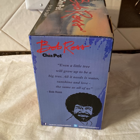 Bob Ross Chia Pet Joy of Painting bust statue gift Collectible NEW Rare ART FUN - Picture 2 of 3